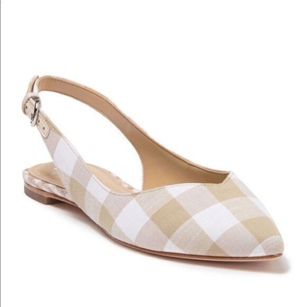 MARC FISHER NWT LTD Samera Tan Slingback Flat SIZE 6.5
